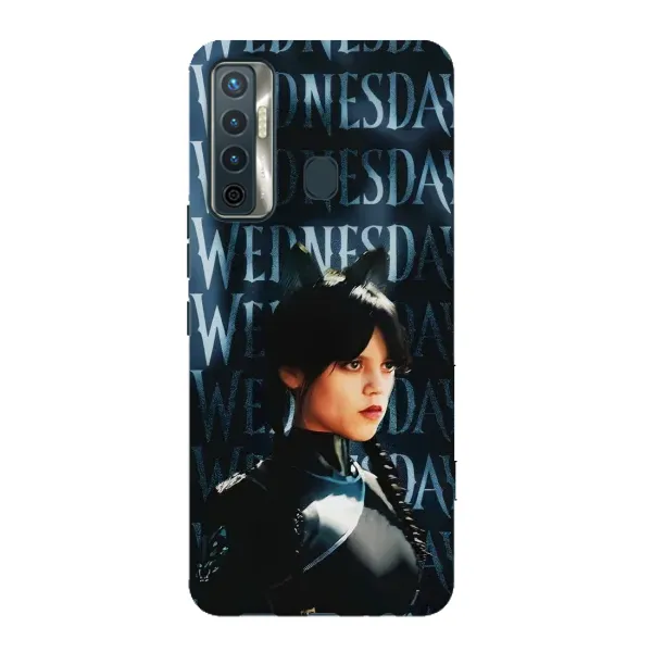 Чохол з принтом «Венздей кішка» для TECNO Camon 17