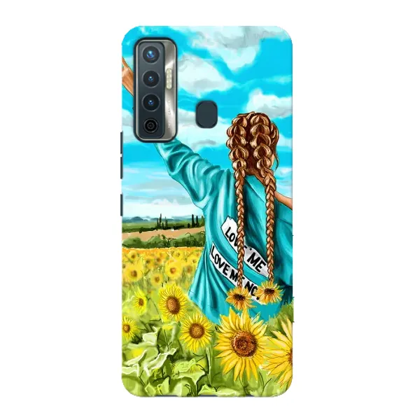 Чехол с принтом «Украиночка» для TECNO Camon 17