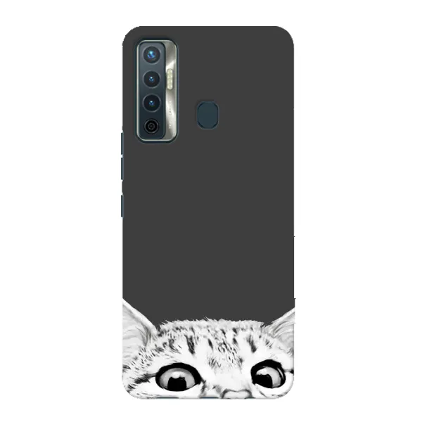 Чохол з принтом «Виглядає котик» для TECNO Camon 17 Чохол з принтом «Виглядає котик» для TECNO Camon 17