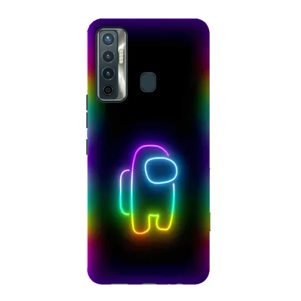 Чехол с принтом «Яркий скин» для TECNO Camon 17