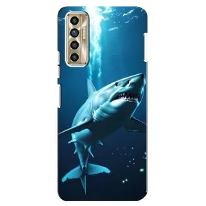 Чехол с картинкой «Хищники» для TECNO Camon 17P (CG7n) (Акула под водой)