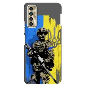 Чехлы с картинкой ЗСУ для TECNO Camon 17P (CG7n) (AlphaPrint) (АРТ солдат)