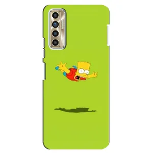 Чехол с Симпсонами для TECNO Camon 17P (CG7n) (VPrint) (Барт Симпсон)
