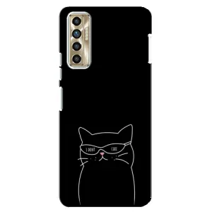 Чохол з малюнком кіт на TECNO Camon 17P (CG7n) (Байдужий кіт)