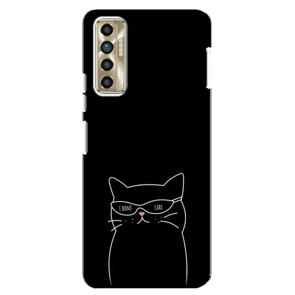 Чехол с принтом «Равнодушный кот» для TECNO Camon 17P (CG7n)
