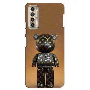 Чехлы для TECNO Camon 17P (CG7n) - Bearbrick Louis Vuitton (PREMIUMPrint) (Bearbrick)