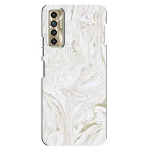 Мраморный чехол на TECNO Camon 17P (CG7n) (VPrint) (Белый мрамор)