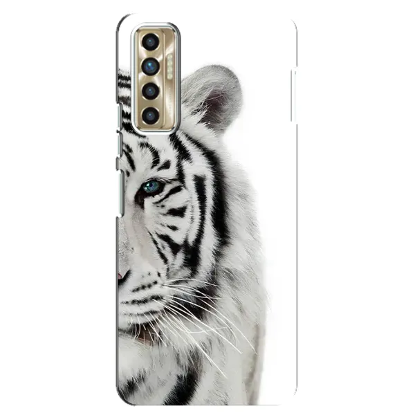 Чехол с принтом «Белый Тигр» для TECNO Camon 17P (CG7n)