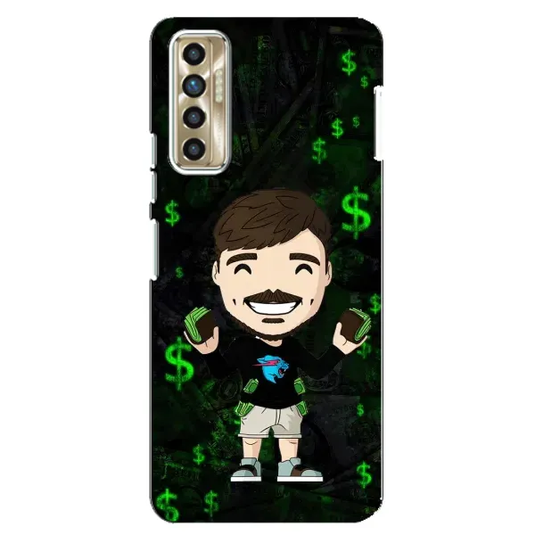 Чехол с принтом «Блогер Beast» для TECNO Camon 17P (CG7n)