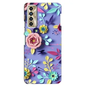 Чехлы с Цветами для TECNO Camon 17P (CG7n) (VPrint) (Цветочный дизайн)