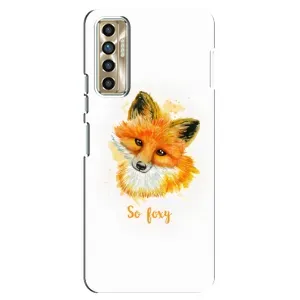 Чехлы с картинкой Лисички для TECNO Camon 17P (CG7n) (VPrint) (Девочка Лиса)