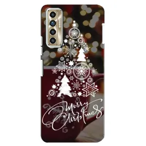 Різдвяні Чохли для TECNO Camon 17P (CG7n) (VPrint) (Ялинка яскрава)