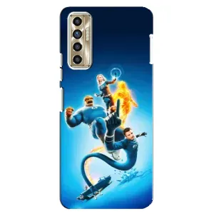 Чехол с принтом Фантастическая четверка для TECNO Camon 17P (CG7n) (Герои Фантастическая Четверка)