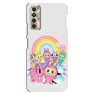 Чехол с Лабубу на TECNO Camon 17P (CG7n) (Фон Лабубу)