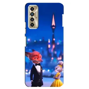 Чехол Зоотрополіс на TECNO Camon 17P (CG7n) (Романтический вечер Зверополис)