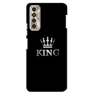 Чехол с принтом «KING» для TECNO Camon 17P (CG7n)