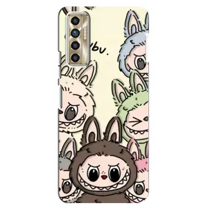 Чехол с Лабубу на TECNO Camon 17P (CG7n) (Золотая обезьяна Bored Ape)
