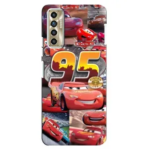 Силиконовый чехол Маквин для TECNO Camon 17P (CG7n) (Коллаж Молния Маквин)