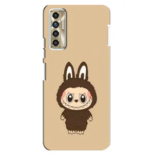 Чехол с Лабубу на TECNO Camon 17P (CG7n) (Bored Ape в красном)