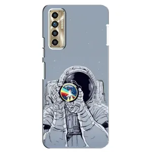 Чехол с принтом «Космонавт фото» для TECNO Camon 17P (CG7n)