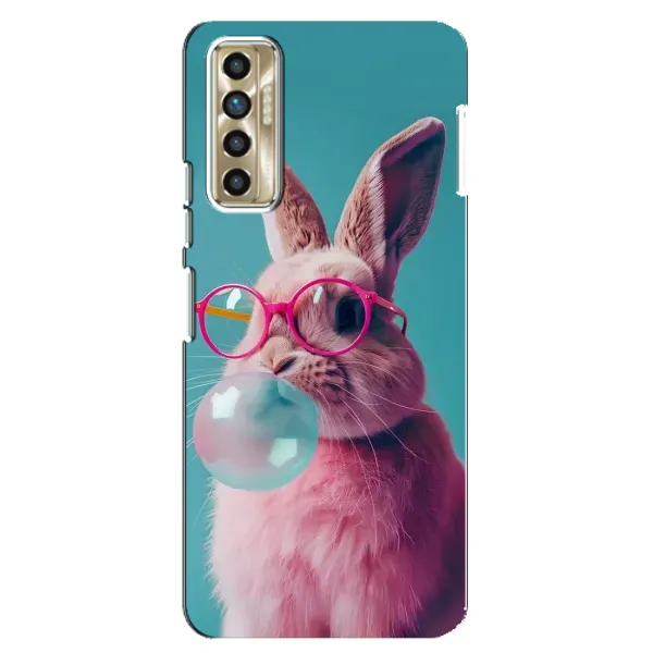 Чехол с принтом «Кролик в очках» для TECNO Camon 17P (CG7n)