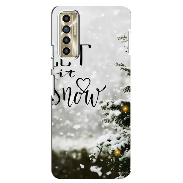 Чехол с принтом «Let it snow» для TECNO Camon 17P (CG7n)