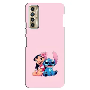 Чехол с принтом Стич на TECNO Camon 17P (CG7n) (Лило и Стич)