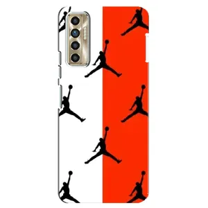 Чохли для TECNO Camon 17P (CG7n) - з картинкою JORDAN (AlphaPrint) (Лого Джордан)