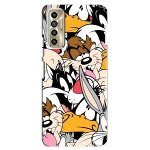 Популярные Чехлы с картинками для Техно Камон 17п (Looney Tunes)