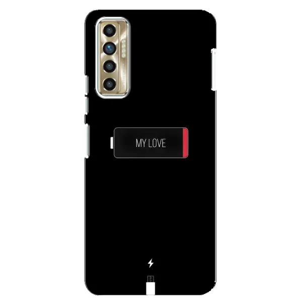 Чехол с принтом «Love battery» для TECNO Camon 17P (CG7n)