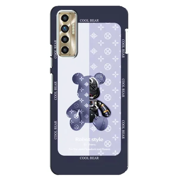 Чехол с принтом «Медвежонок LV» для TECNO Camon 17P (CG7n)