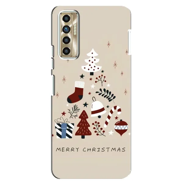 Чехол с принтом «Merry Christmas» для TECNO Camon 17P (CG7n) Чехол с принтом «Merry Christmas» для TECNO Camon 17P (CG7n)