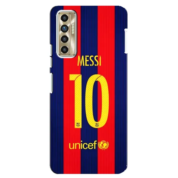 Чехол с принтом «Messi Barca 10» для TECNO Camon 17P (CG7n)