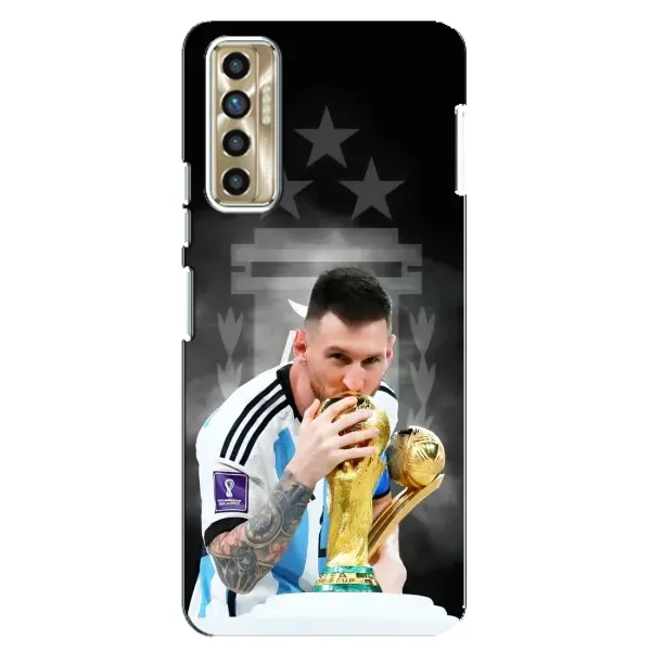Чехол с принтом «Месси Чемпион» для TECNO Camon 17P (CG7n)