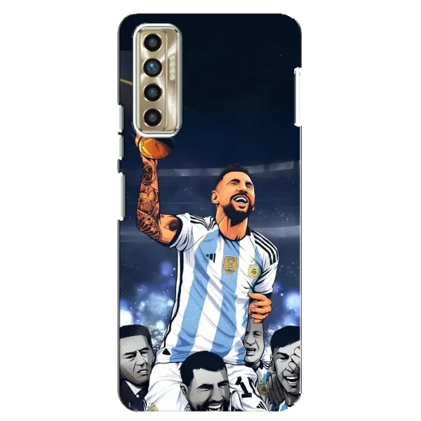 Чехол с принтом «Месси с кубком» для TECNO Camon 17P (CG7n)