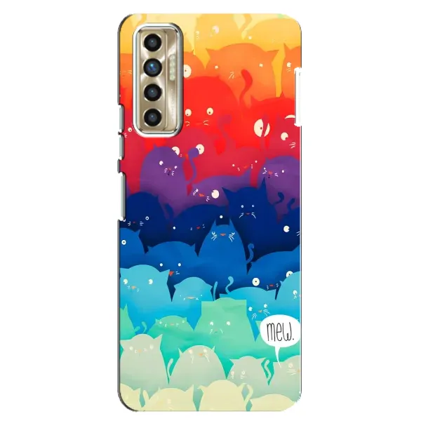 Чехол с принтом «Mew» для TECNO Camon 17P (CG7n)