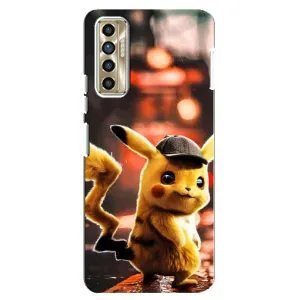 Чехол с Пикачу на TECNO Camon 17P (CG7n) (Милый Пикачу)