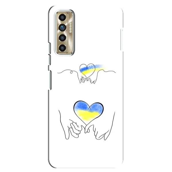 Чехол с принтом «Мир Украине» для TECNO Camon 17P (CG7n)