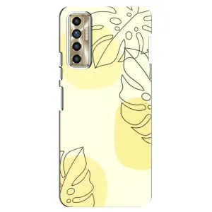 Силиконовый чехол с принтом в цветах на TECNO Camon 17P (CG7n)