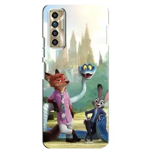 Чехол Зоотрополіс на TECNO Camon 17P (CG7n) (Герои мультфильма Зверополис)