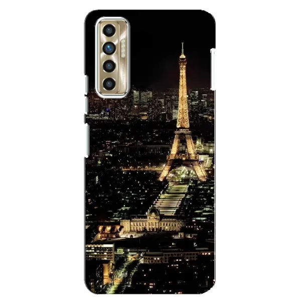 Чехол с принтом «Ночной Париж» для TECNO Camon 17P (CG7n)
