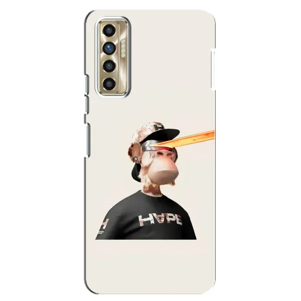 Чехол с принтом «обезьяна NFT в очках» для TECNO Camon 17P (CG7n)