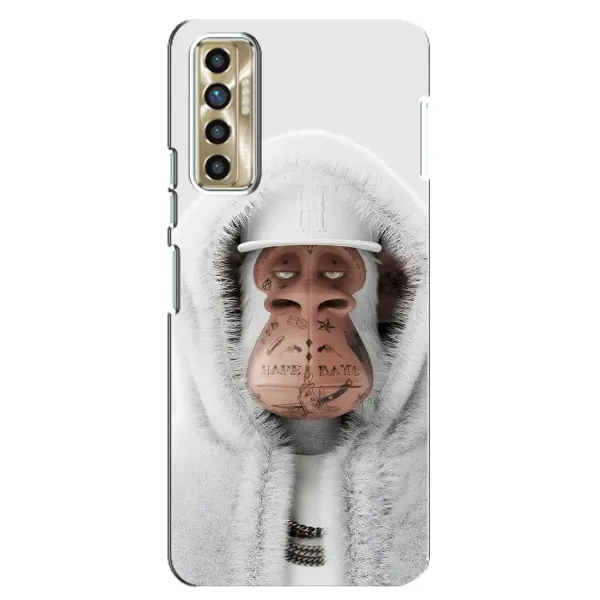 Чехол с принтом «обезьяна NFT в тату» для TECNO Camon 17P (CG7n)