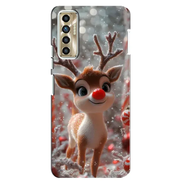 Чохол з принтом «Олень з носом» для TECNO Camon 17P (CG7n)