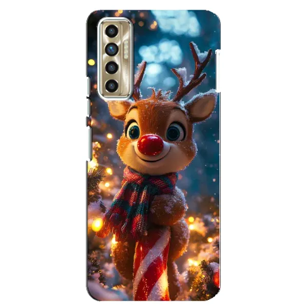 Чохол з принтом «Олень з шарфом» для TECNO Camon 17P (CG7n)