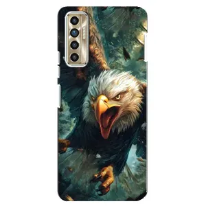 Чехол с картинкой «Хищники» для TECNO Camon 17P (CG7n) (Орел в полете)