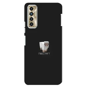 Чехол Майнкрафт на TECNO Camon 17P (CG7n) (AlphaPrint) Minecraft (Овечка Майнкрафт)