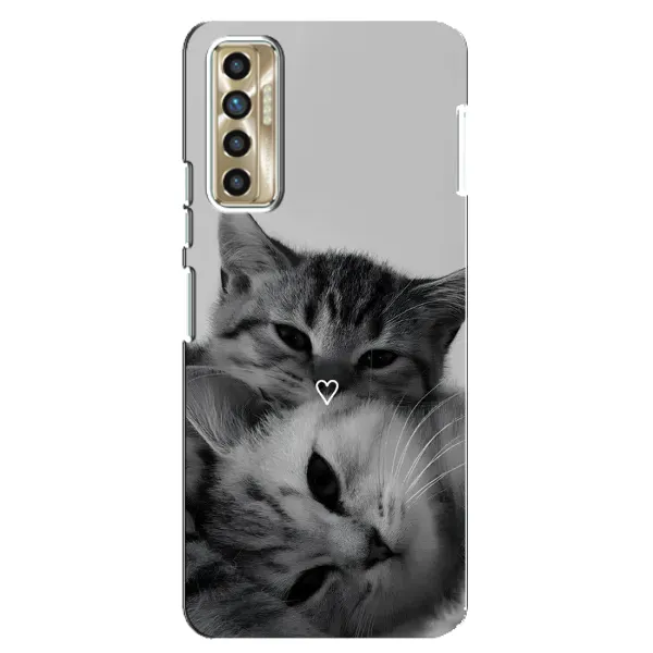 Чехол с принтом «Пара котов» для TECNO Camon 17P (CG7n)