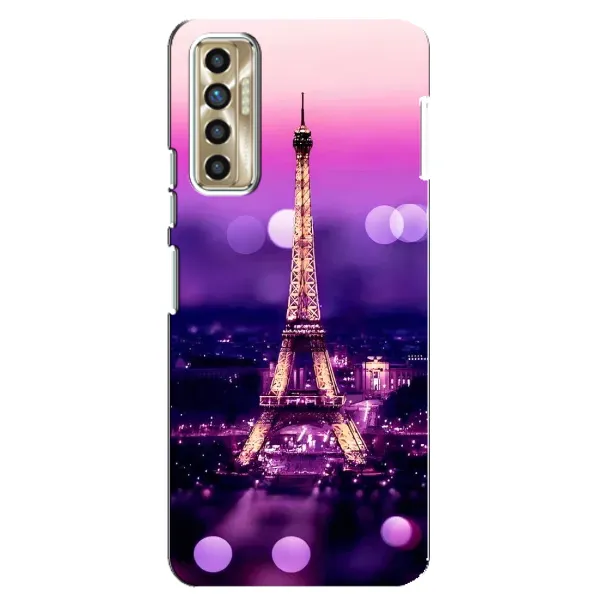 Чехол с принтом «Париж Башня» для TECNO Camon 17P (CG7n)