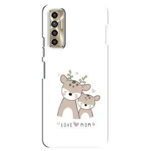 Чехлы для мамы на TECNO Camon 17P (CG7n) (Оленята мама и малыш)